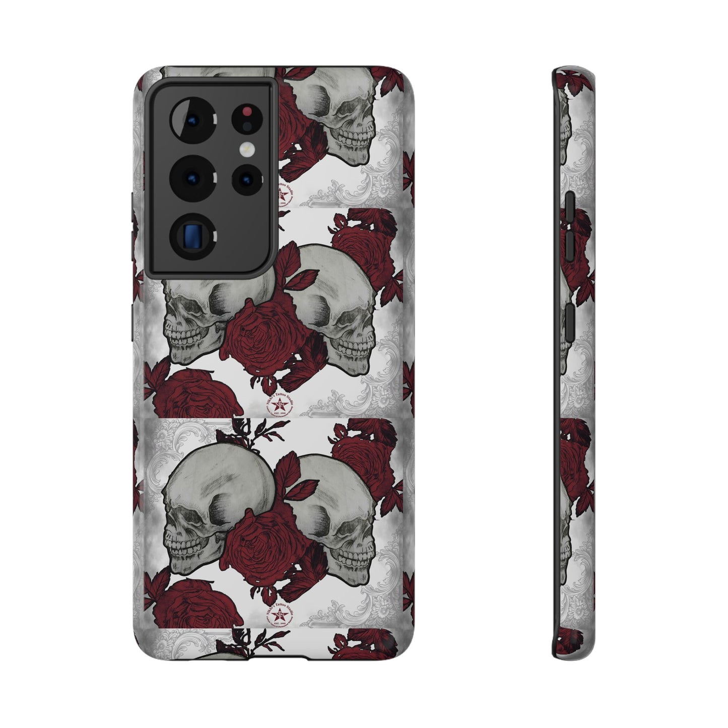 Skulls and Roses by Nikki - Samsung Galaxy Phone Case