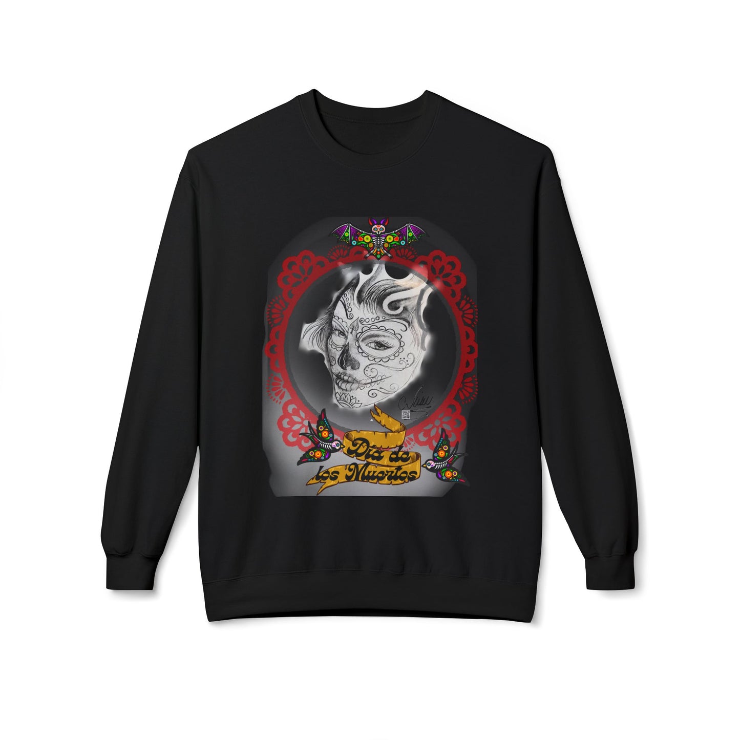 Sweatshirt - Day of the Dead Beautiful Art by Nikki