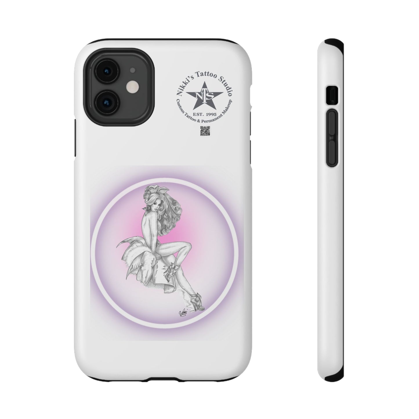 Phone Case: Pin Up Bunny Girl by Nikki