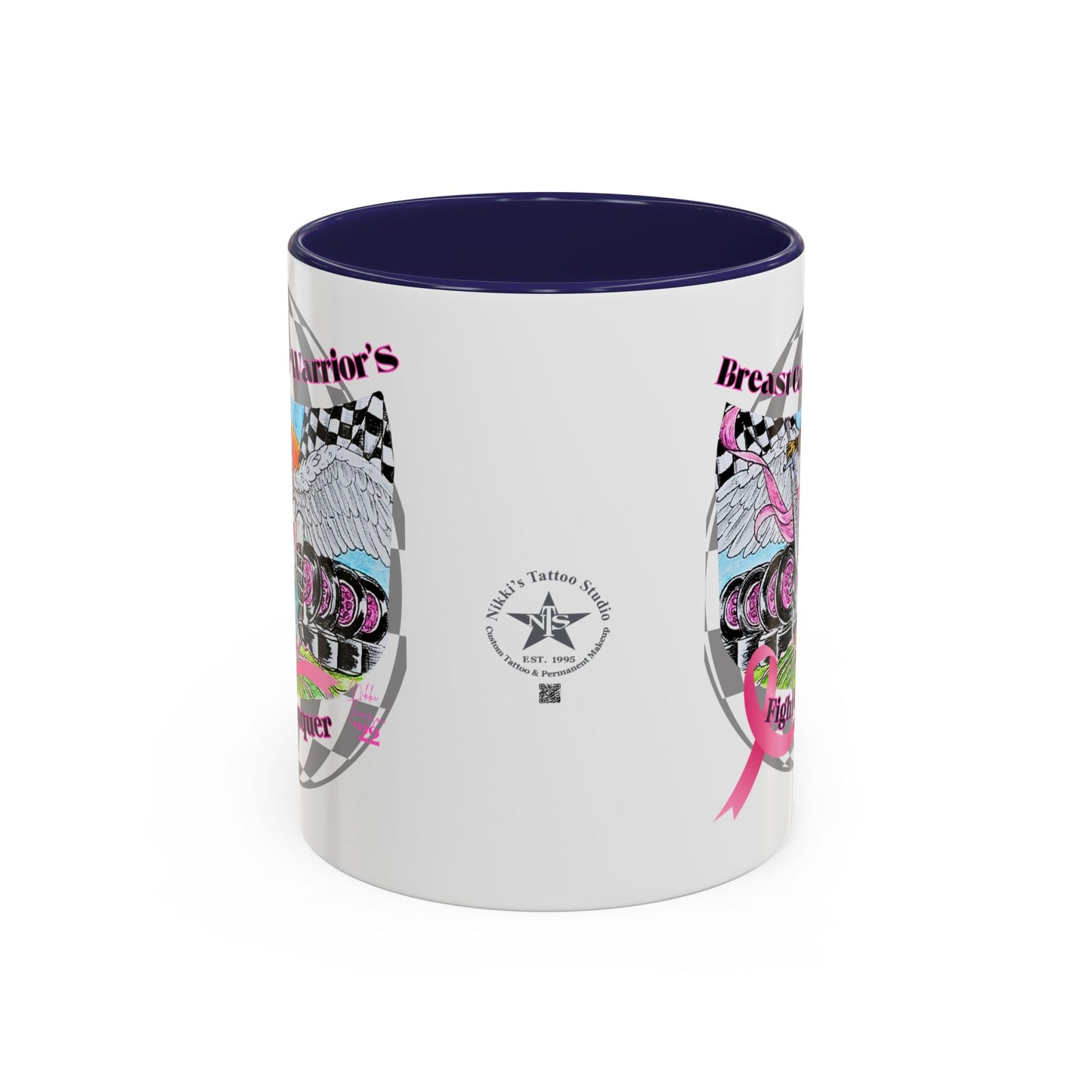 Mug - Breast Cancer Warrior by Nikki