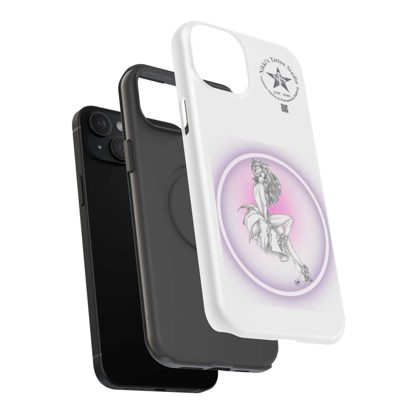 Phone Case: Pin Up Bunny Girl by Nikki