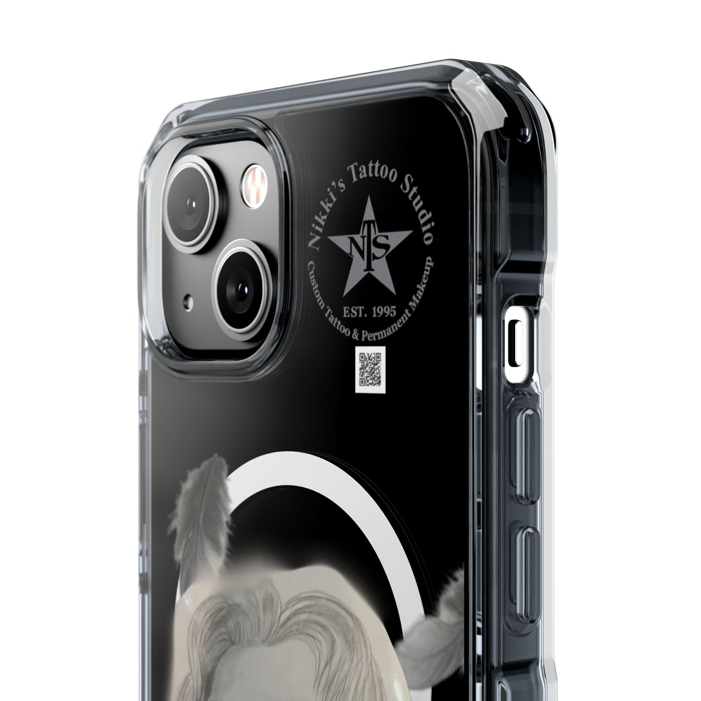 Phone Case iPhone 14, iPhone 15 - Painted Lady Face by Nikki