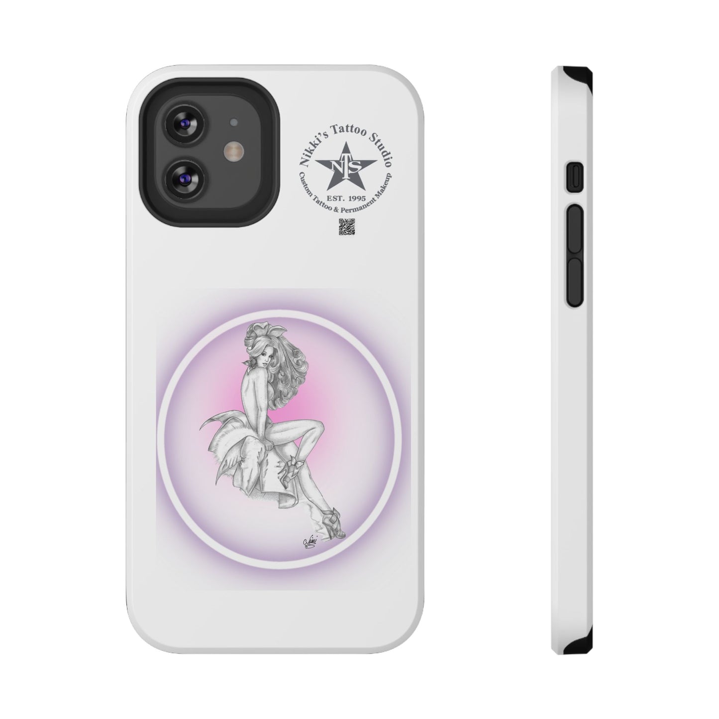 Phone Case: Pin Up Bunny Girl by Nikki