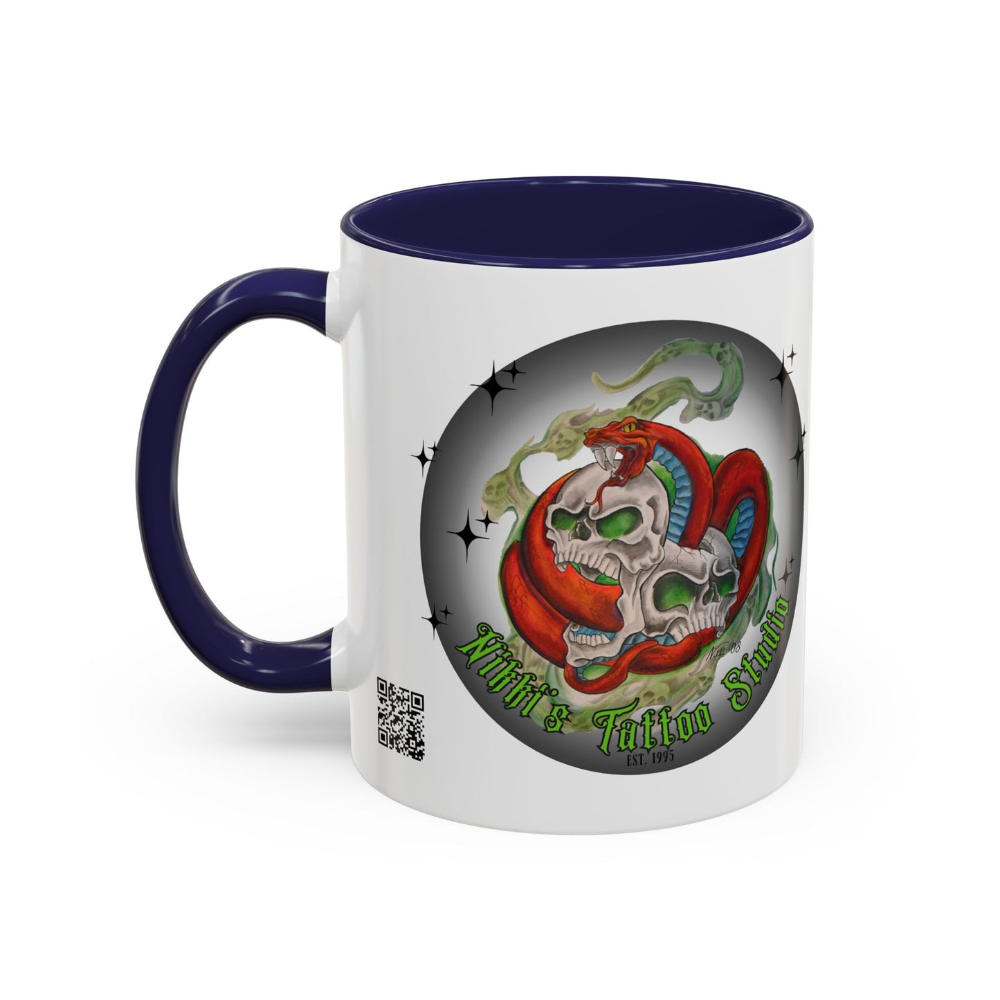 Mug - Nikki's Tattoo Studio (Skull & Snake)