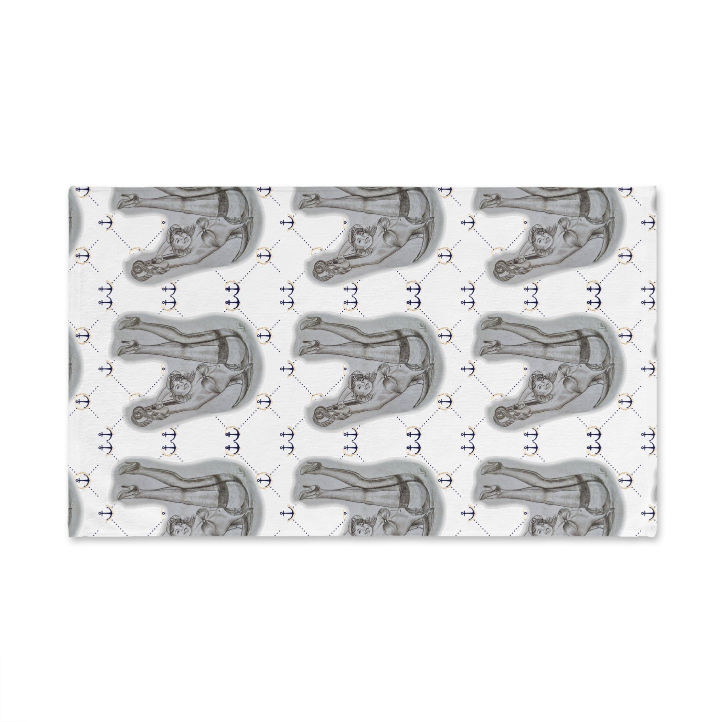 Hand Towel - Pin Up Sailor Girl by Nikki