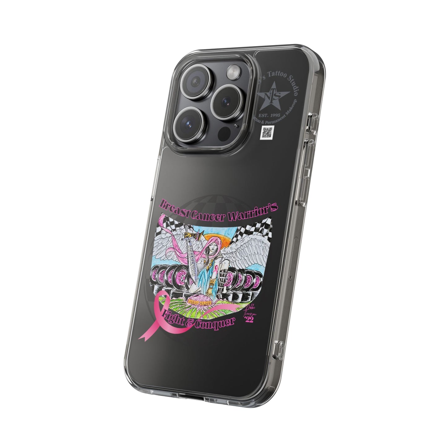 Phone Case - Breast Cancer Warrior by Nikki