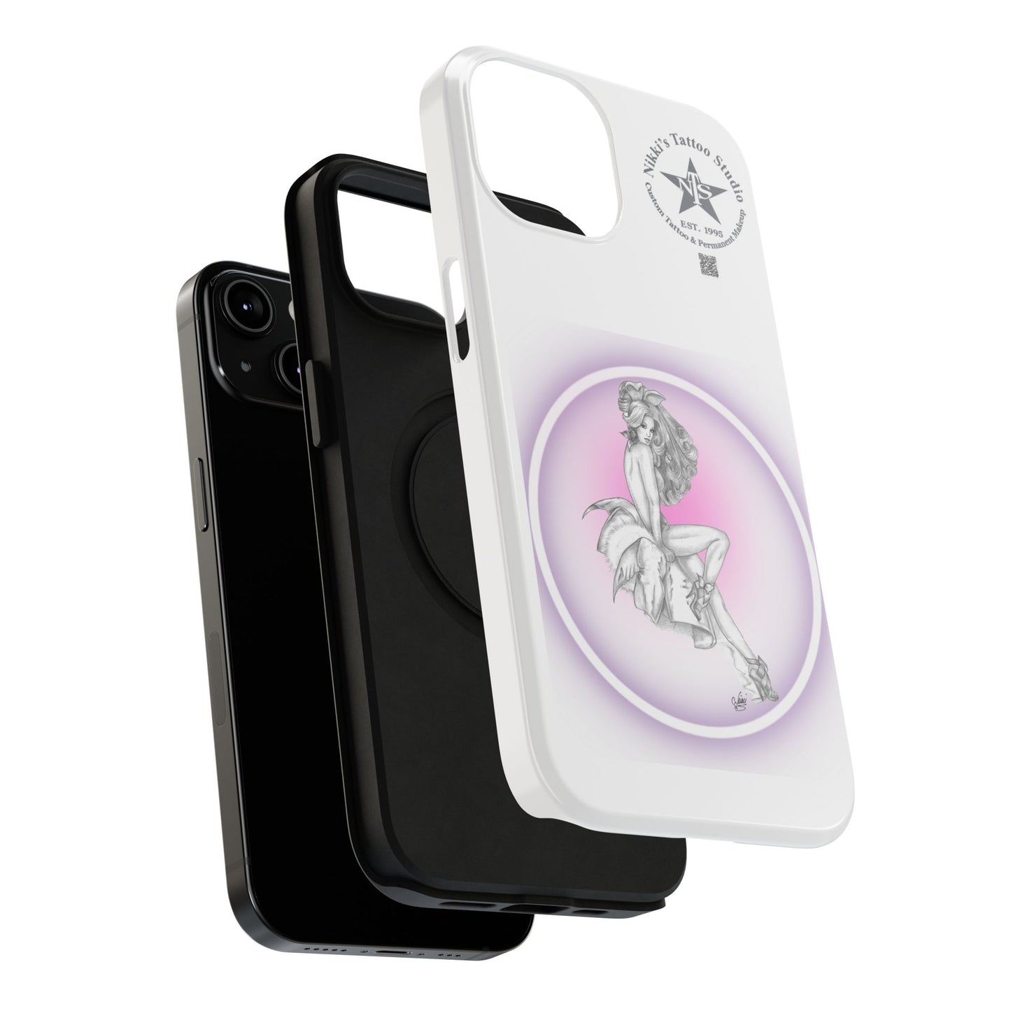Phone Case: Pin Up Bunny Girl by Nikki
