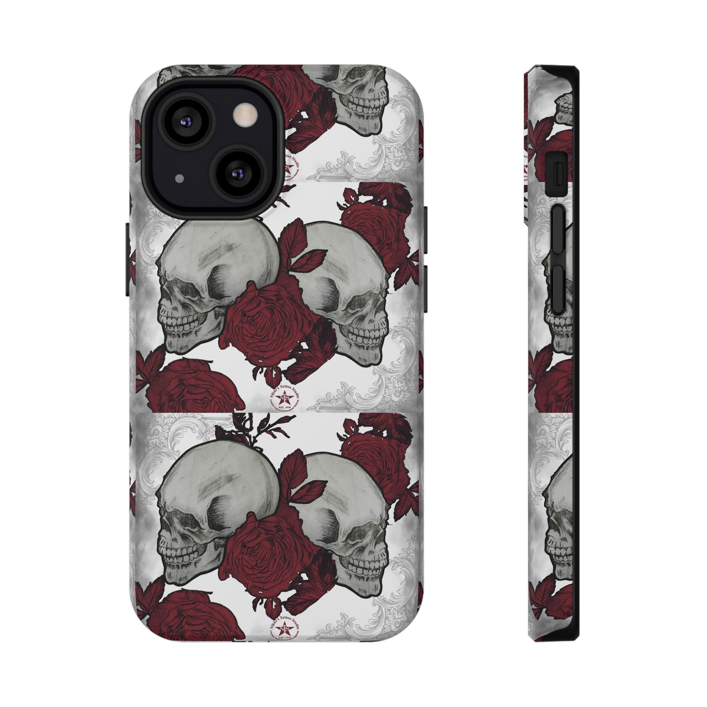 Skulls and Roses by Nikki - iPhone Case