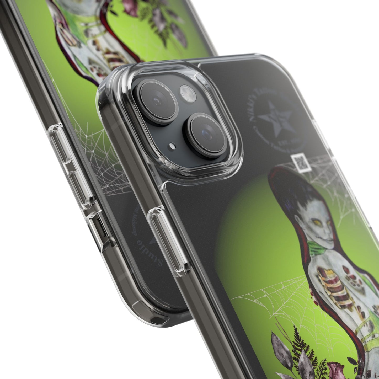 Phone Case Clear - Lady Zombie by Nikki Thompson
