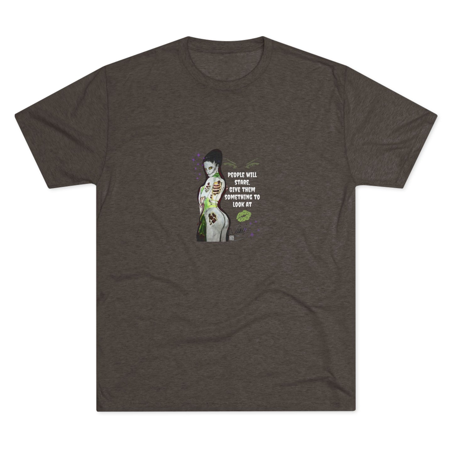 T-Shirt Unisex Crew - Zombie Lady by Nikki - Give Them Something To Look At