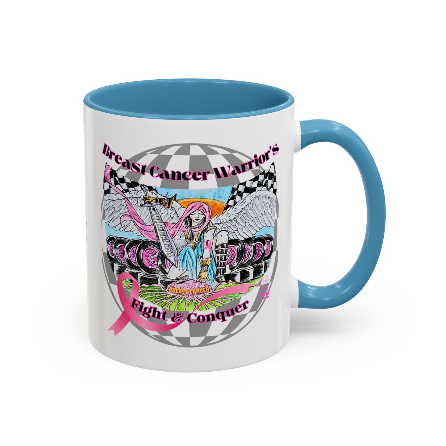 Mug - Breast Cancer Warrior by Nikki