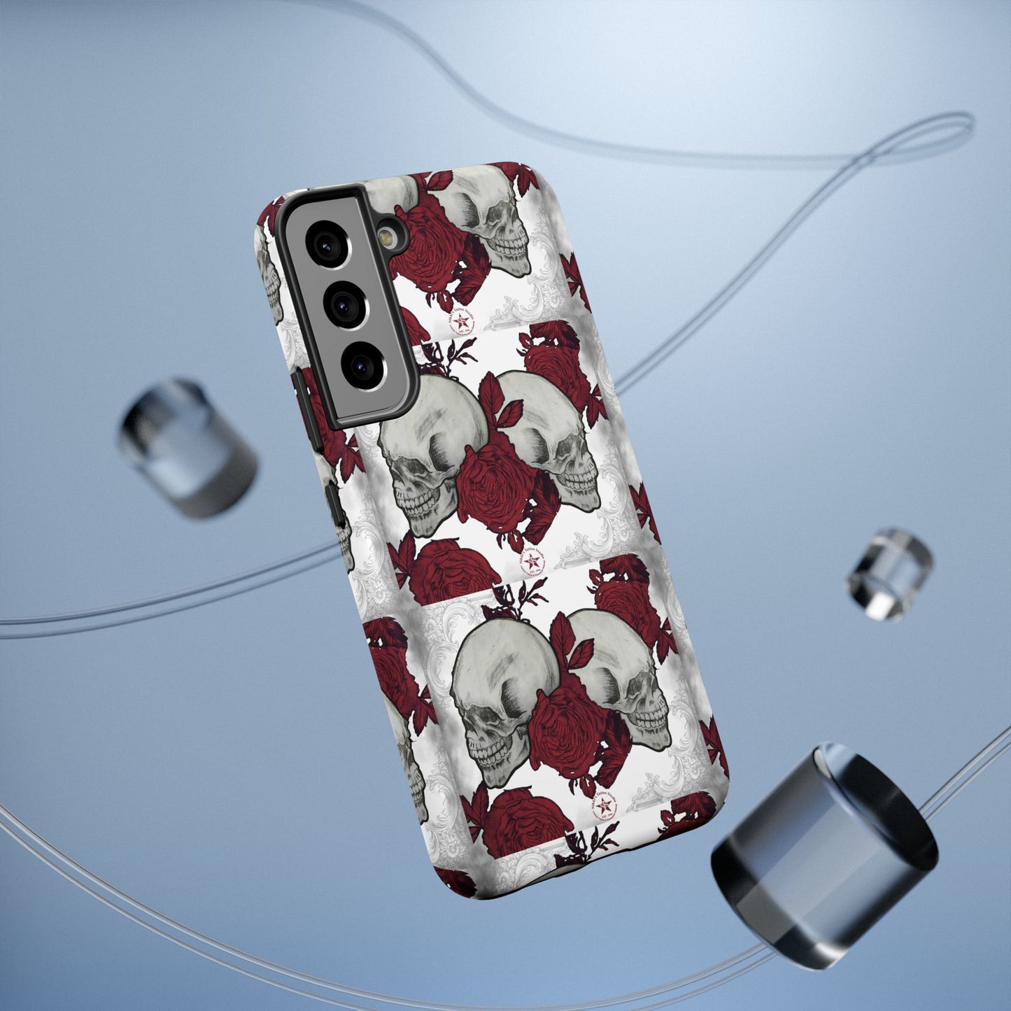 Skulls and Roses by Nikki - Samsung Galaxy Phone Case