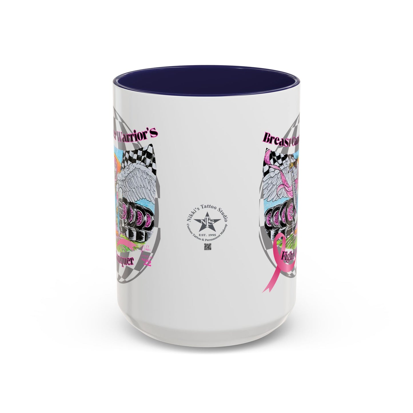 Mug - Breast Cancer Warrior by Nikki