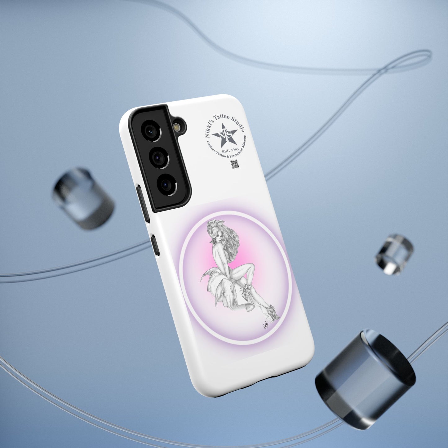 Phone Case: Pin Up Bunny Girl by Nikki