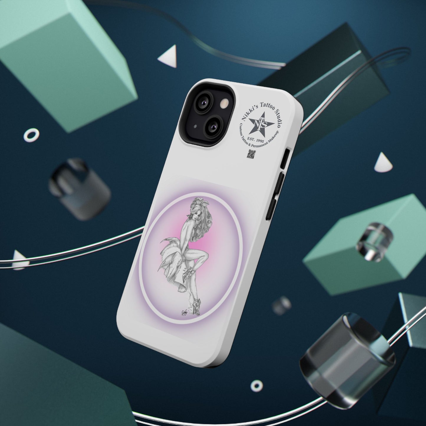 Phone Case: Pin Up Bunny Girl by Nikki