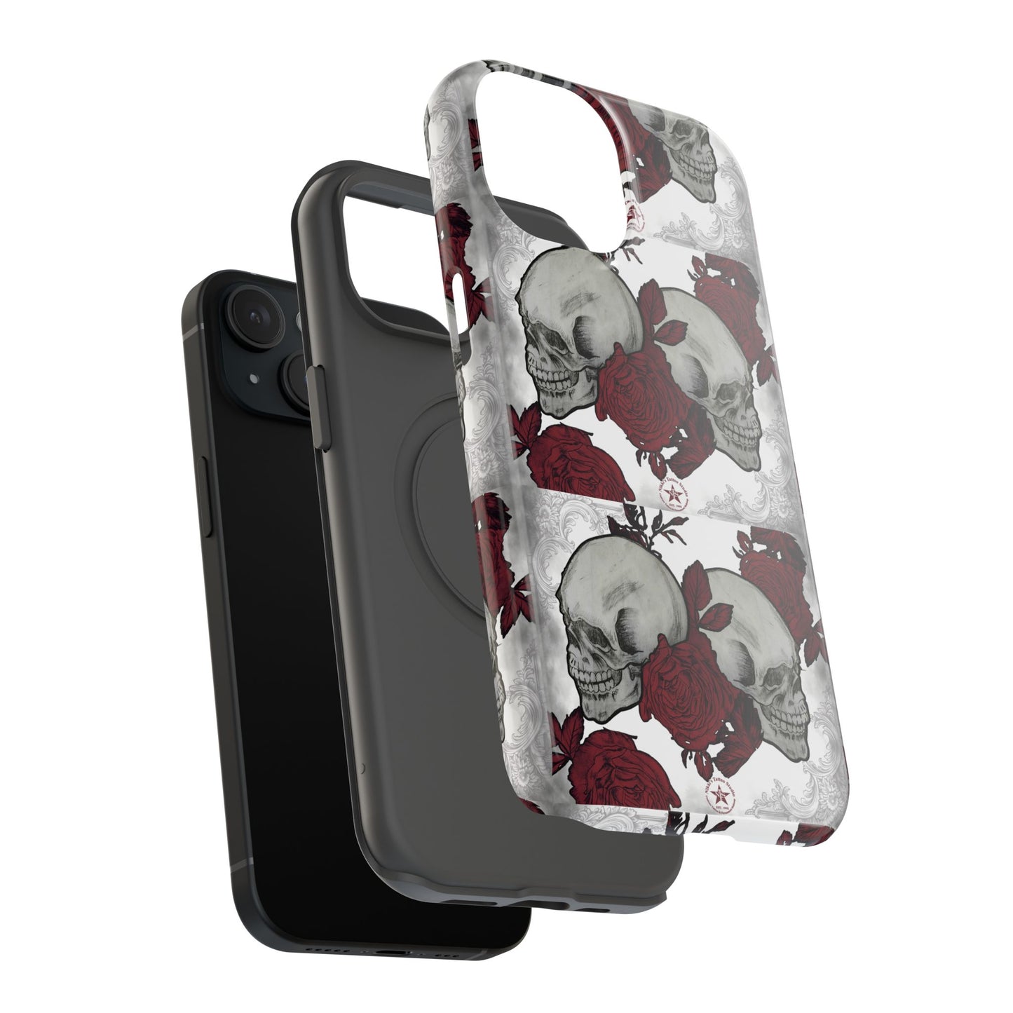Skulls and Roses by Nikki - iPhone Case
