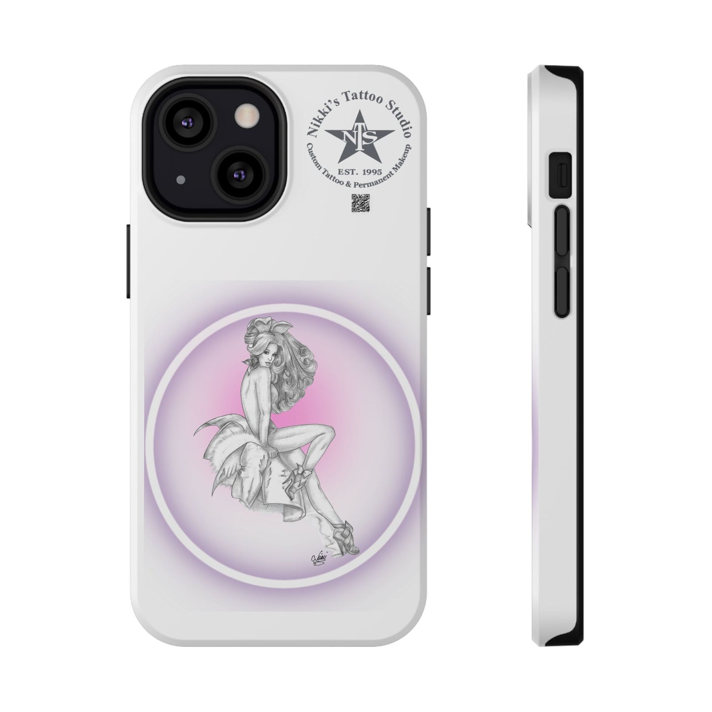 Phone Case: Pin Up Bunny Girl by Nikki