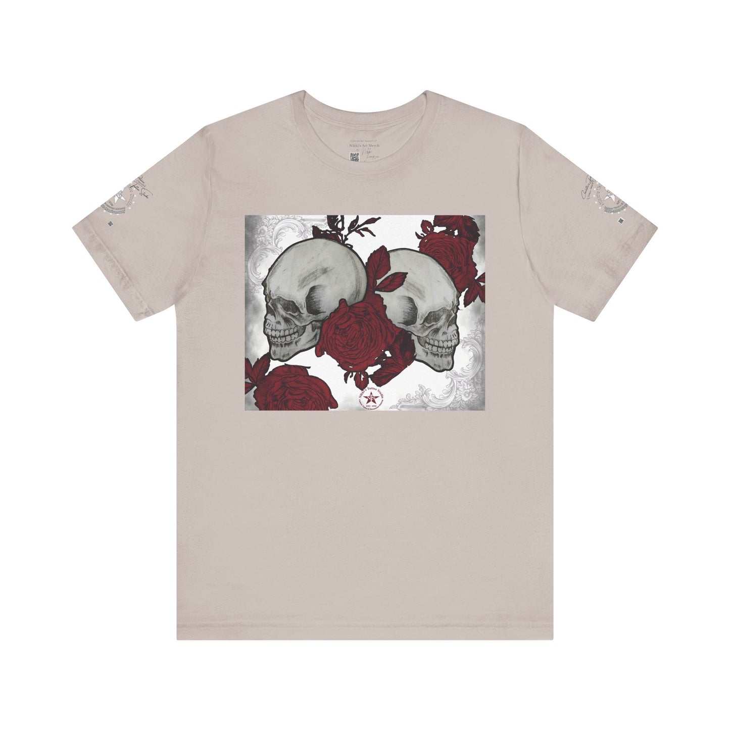 Skulls and Roses Art by Nikki - 30th Anniversary Unisex Jersey Short Sleeve Tee