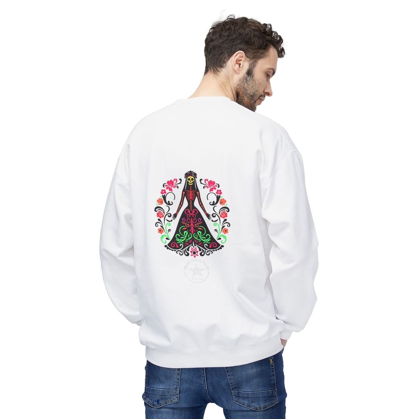 Sweatshirt - Day of the Dead Beautiful Art by Nikki