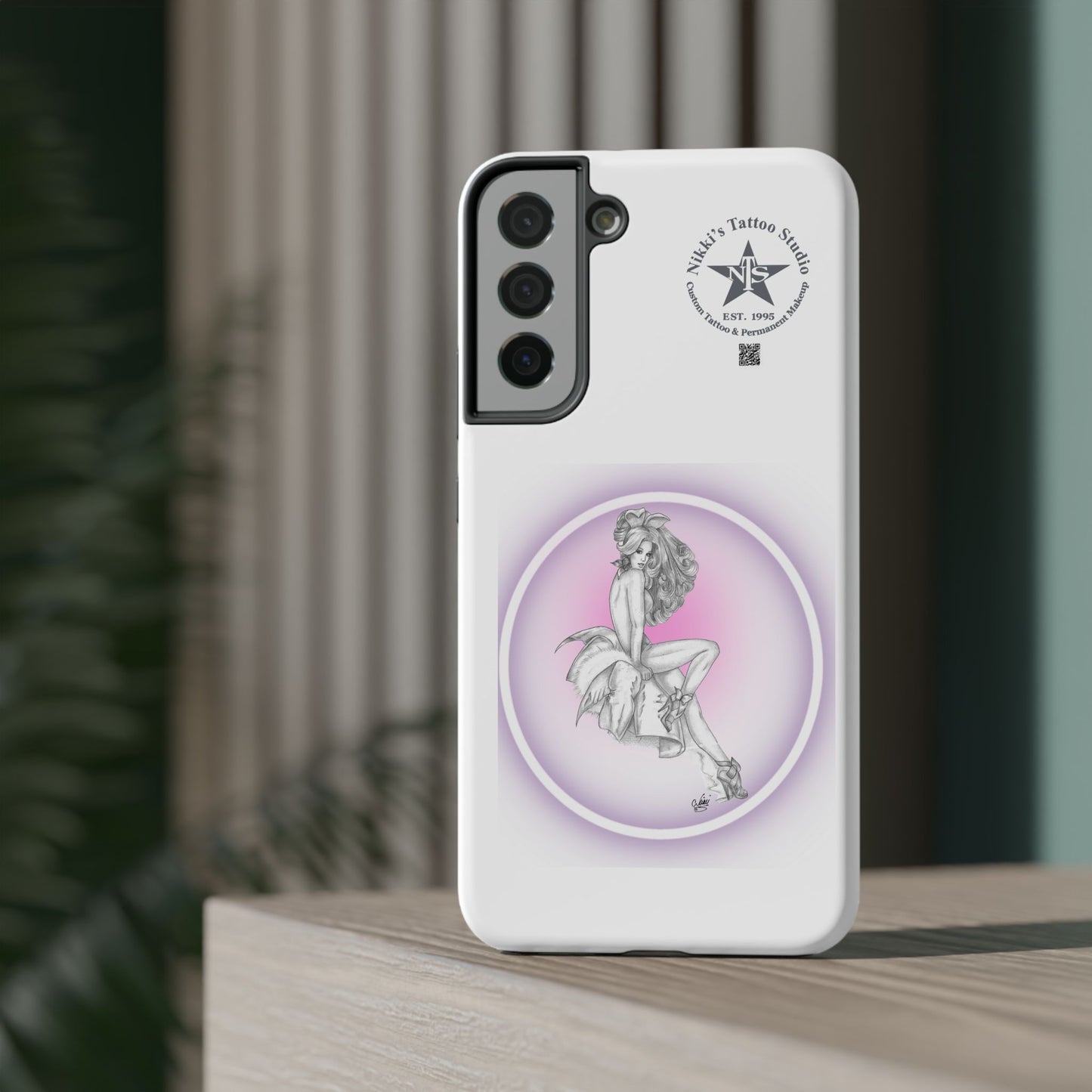 Phone Case: Pin Up Bunny Girl by Nikki