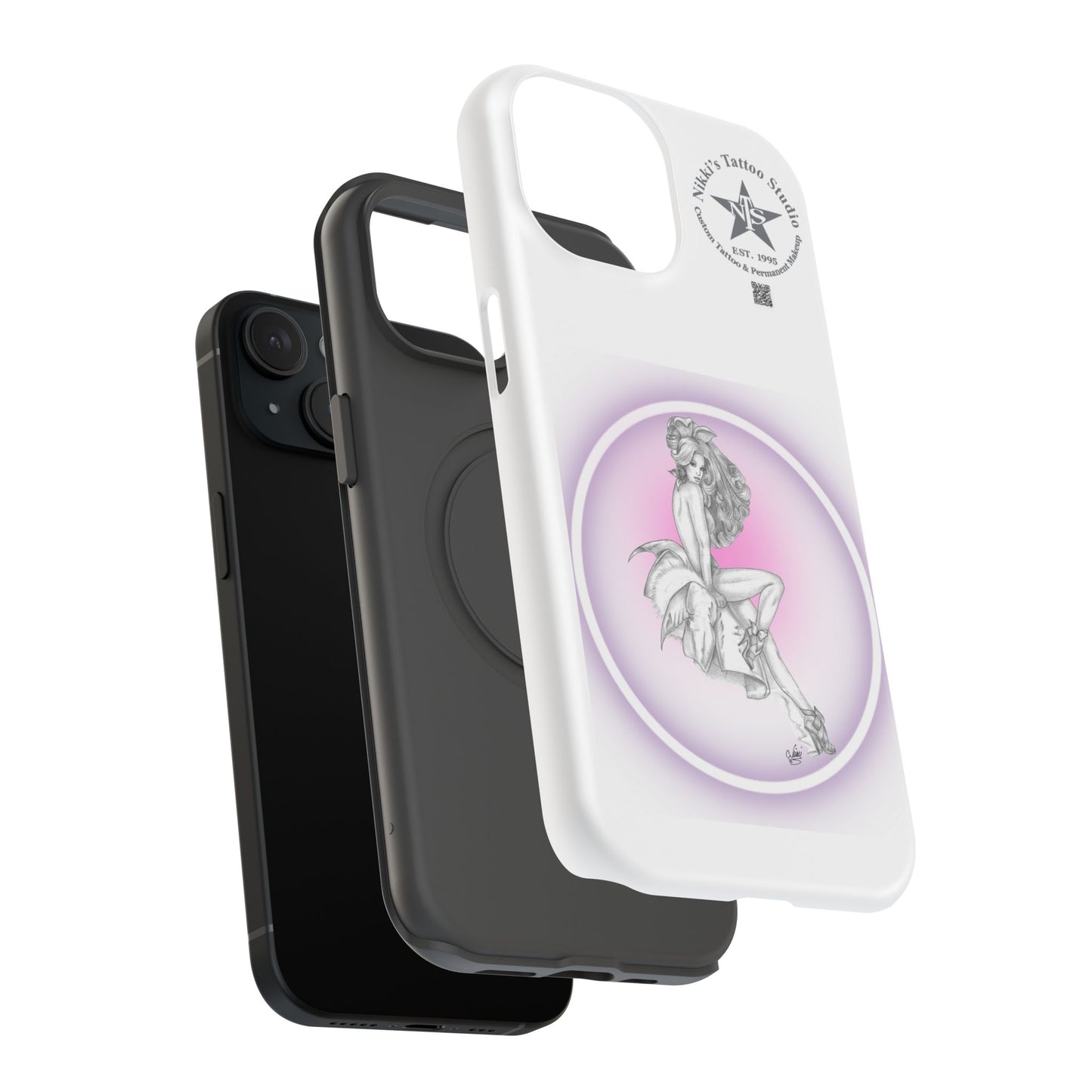 Phone Case: Pin Up Bunny Girl by Nikki