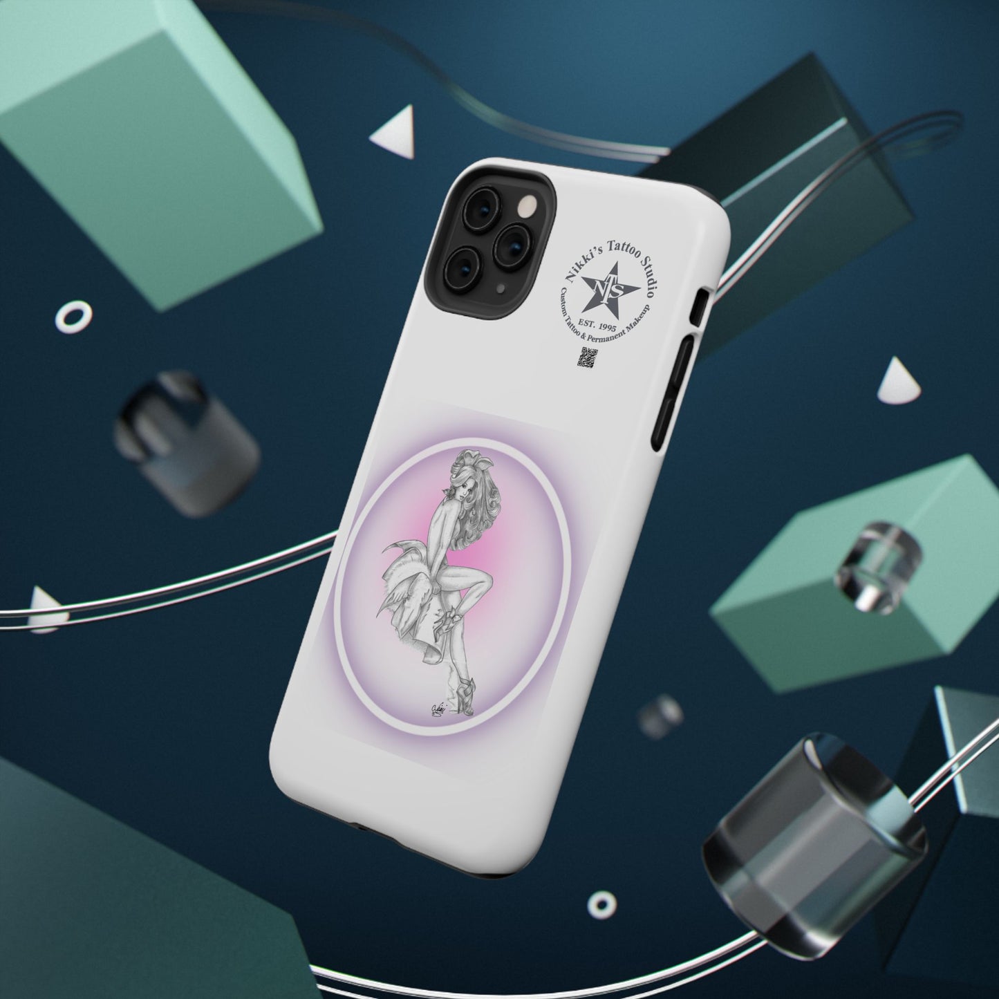 Phone Case: Pin Up Bunny Girl by Nikki