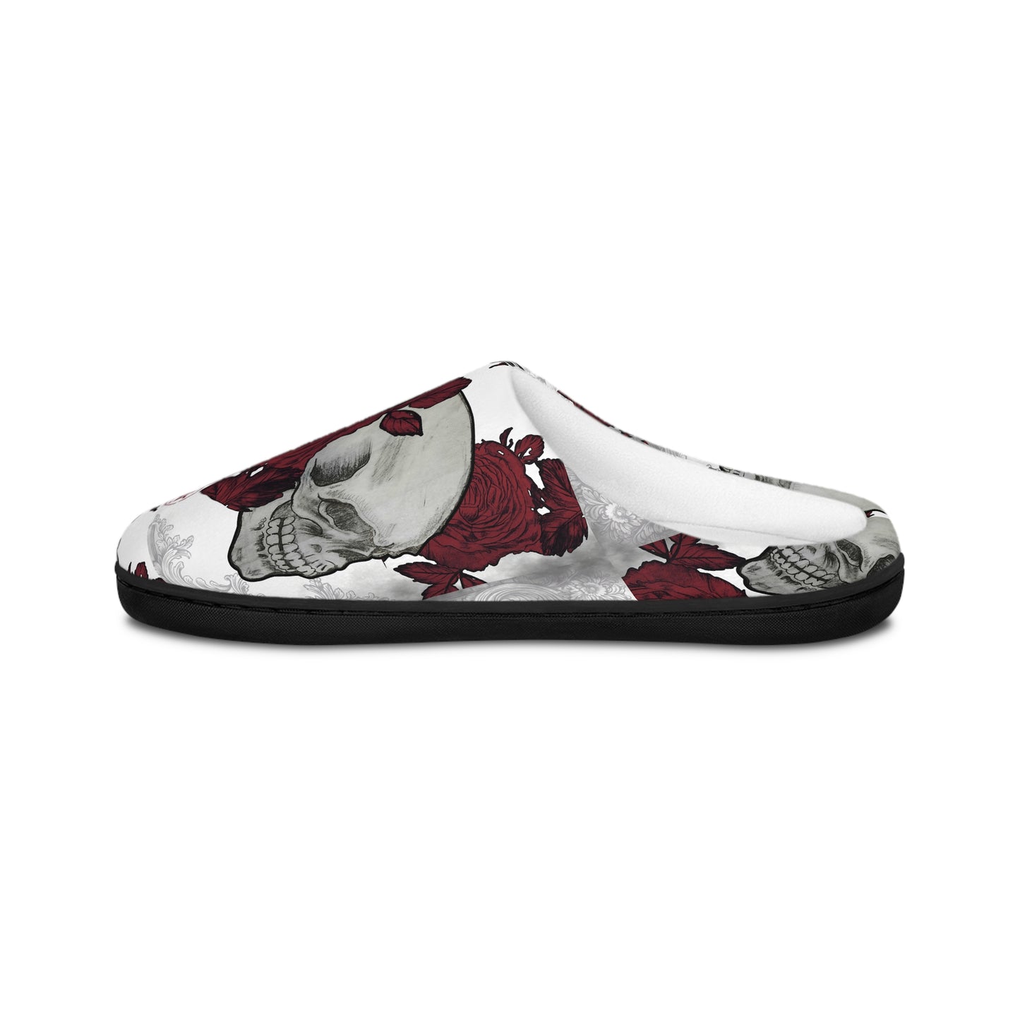 Skulls and Roses Art by Nikki - Women's Indoor Slippers