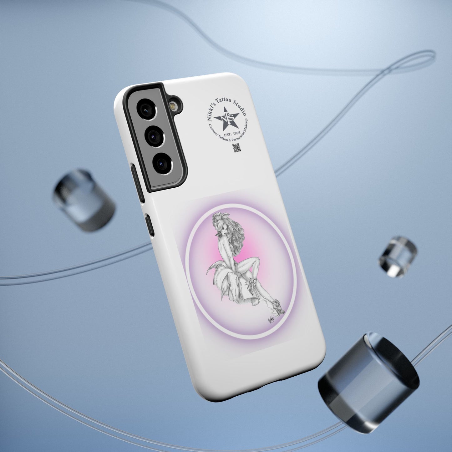 Phone Case: Pin Up Bunny Girl by Nikki