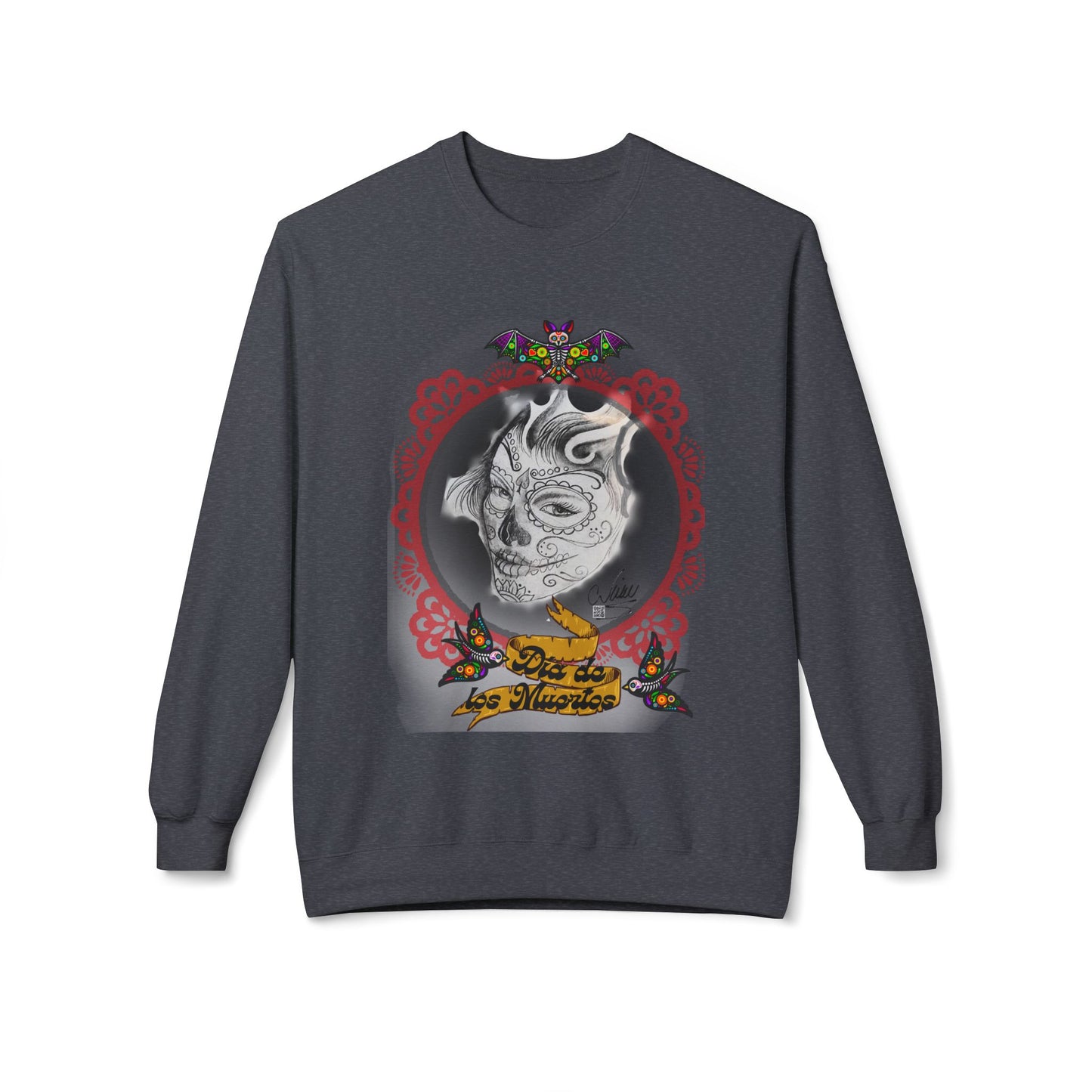 Sweatshirt - Day of the Dead Beautiful Art by Nikki