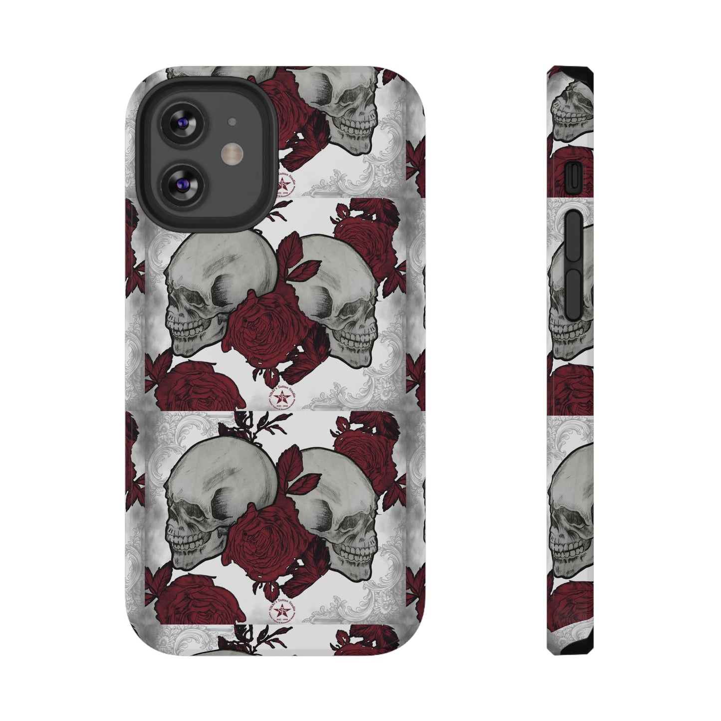 Skulls and Roses by Nikki - iPhone Case