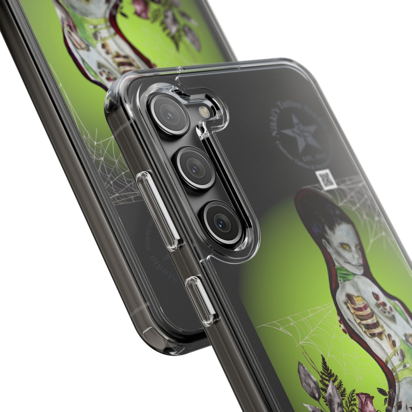 Phone Case Clear - Lady Zombie by Nikki Thompson
