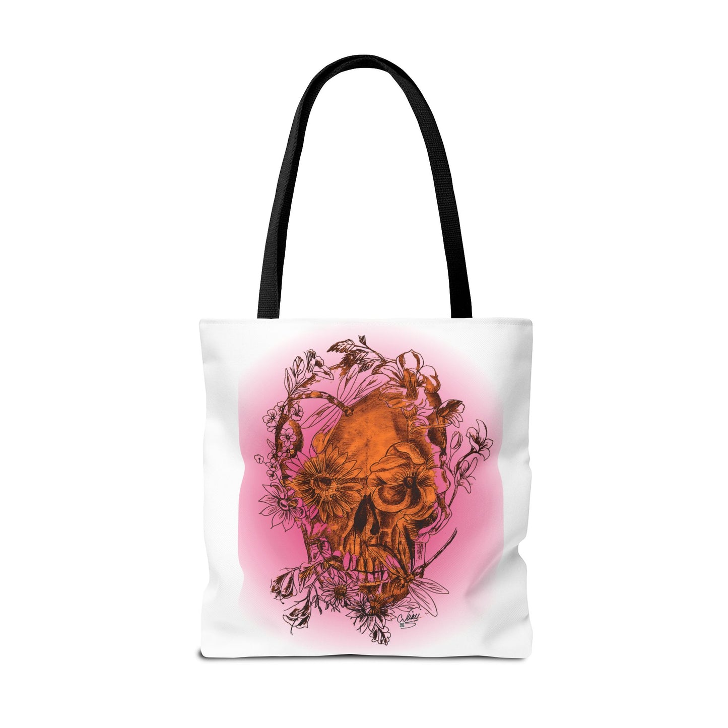 Floral Skull Tattoo by Nikki - Tote Bag (3 Sizes)