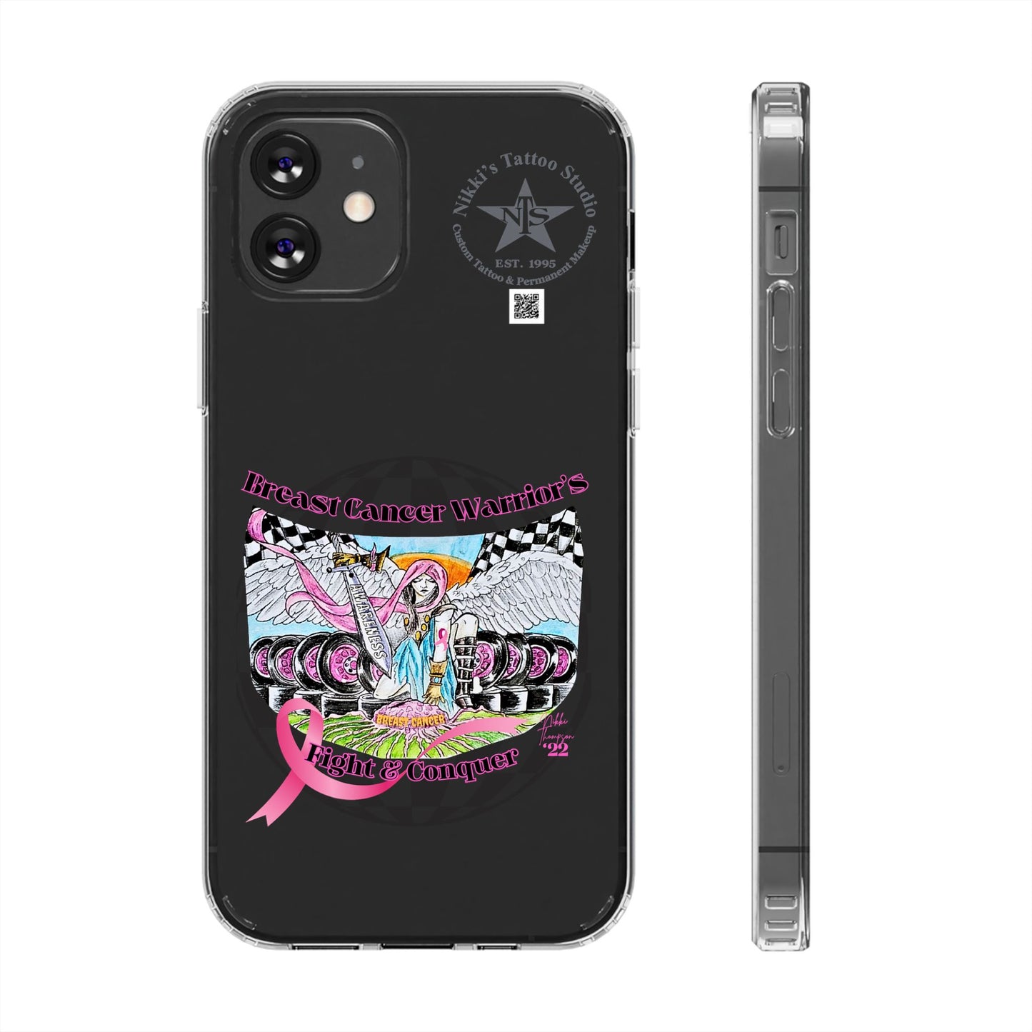 Phone Case - Breast Cancer Warrior by Nikki