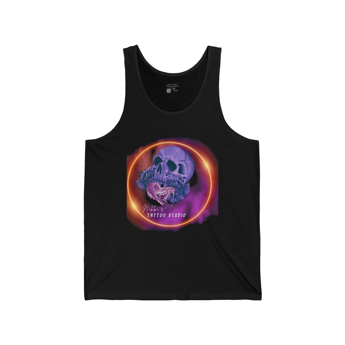 Tank Jersey - Nikki's Tattoo Studio Skull Logo