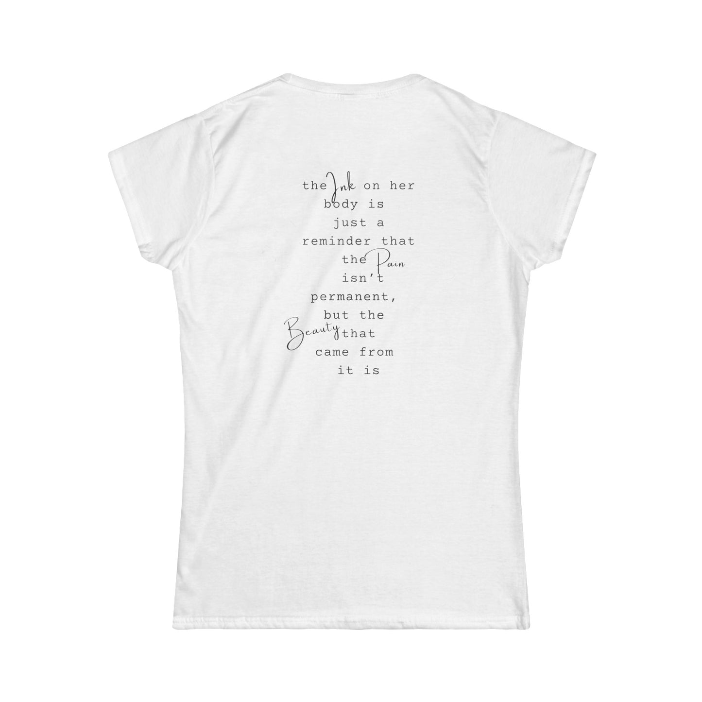 T-Shirt Women's Softstyle - Pretty Bunny Pin Up by Nikki