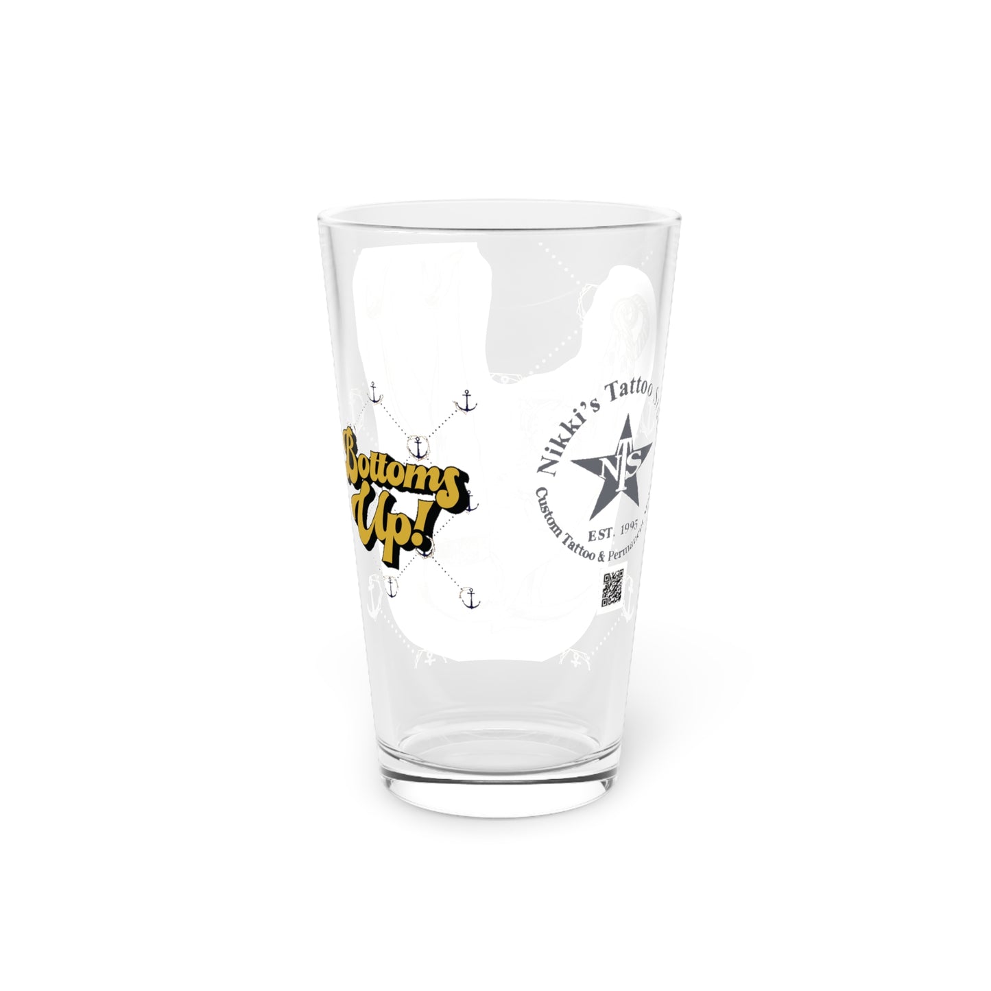 Pint Glass - Pin Up Sailor Girl by Nikki
