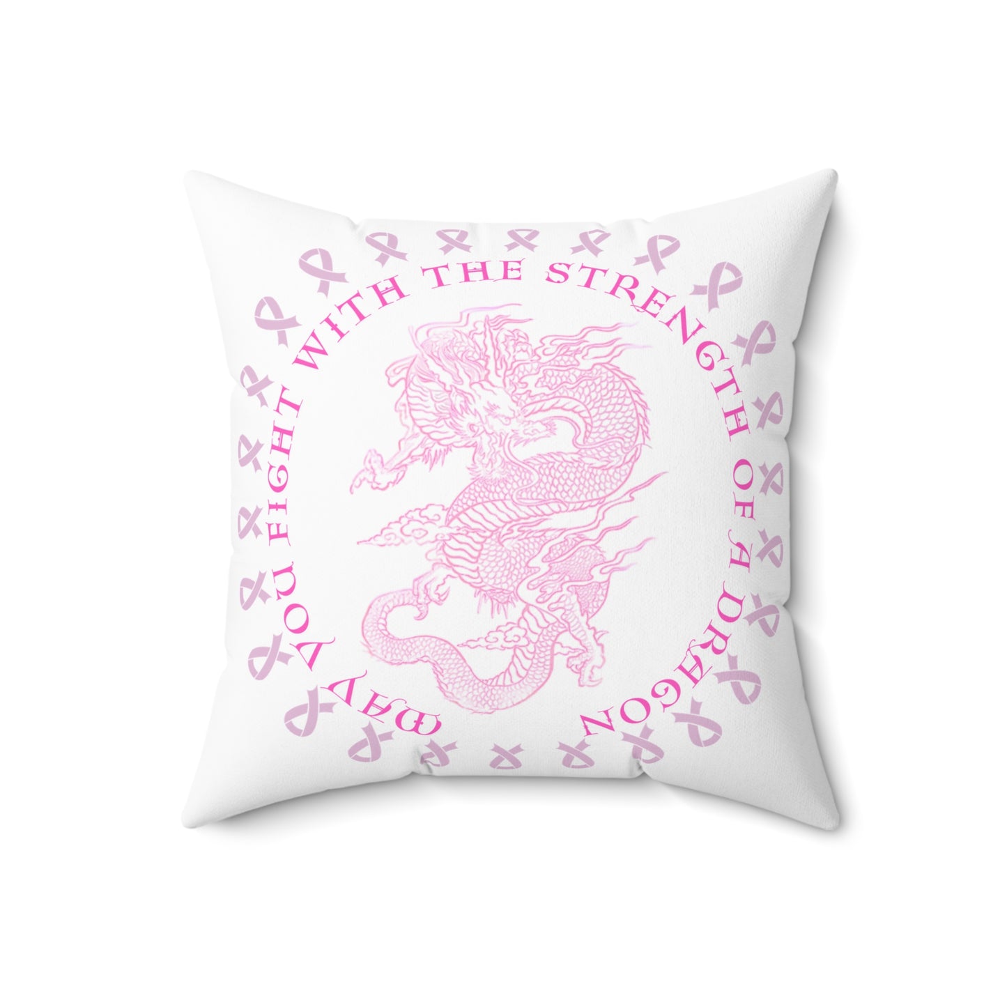 Pillow (White) - Dragon Strength by Nikki