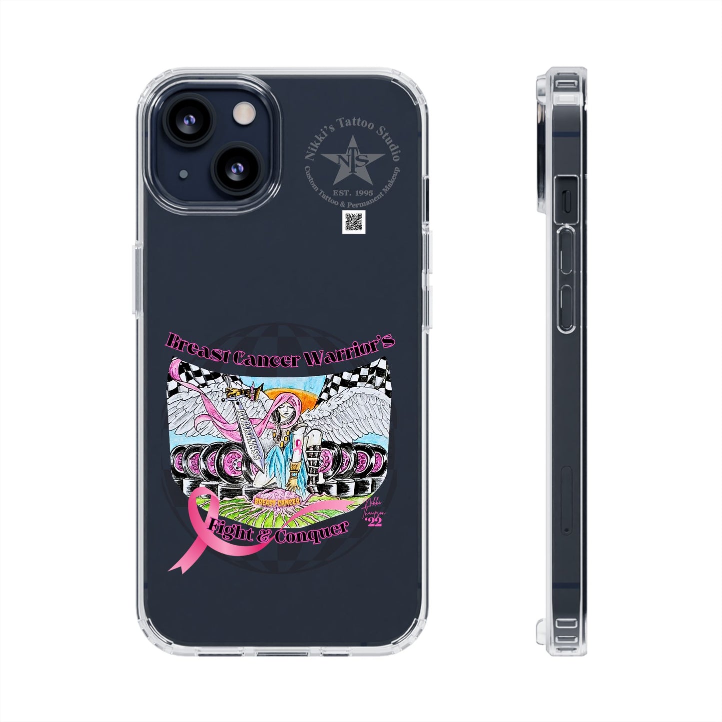 Phone Case - Breast Cancer Warrior by Nikki