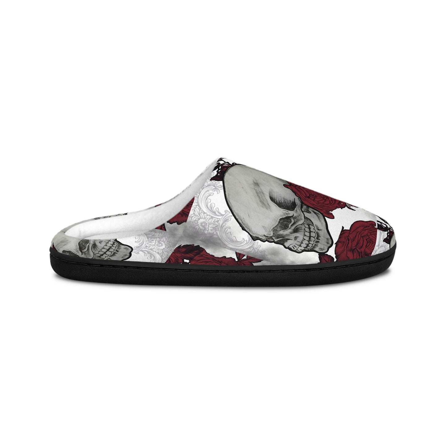Skulls and Roses Art by Nikki - Women's Indoor Slippers