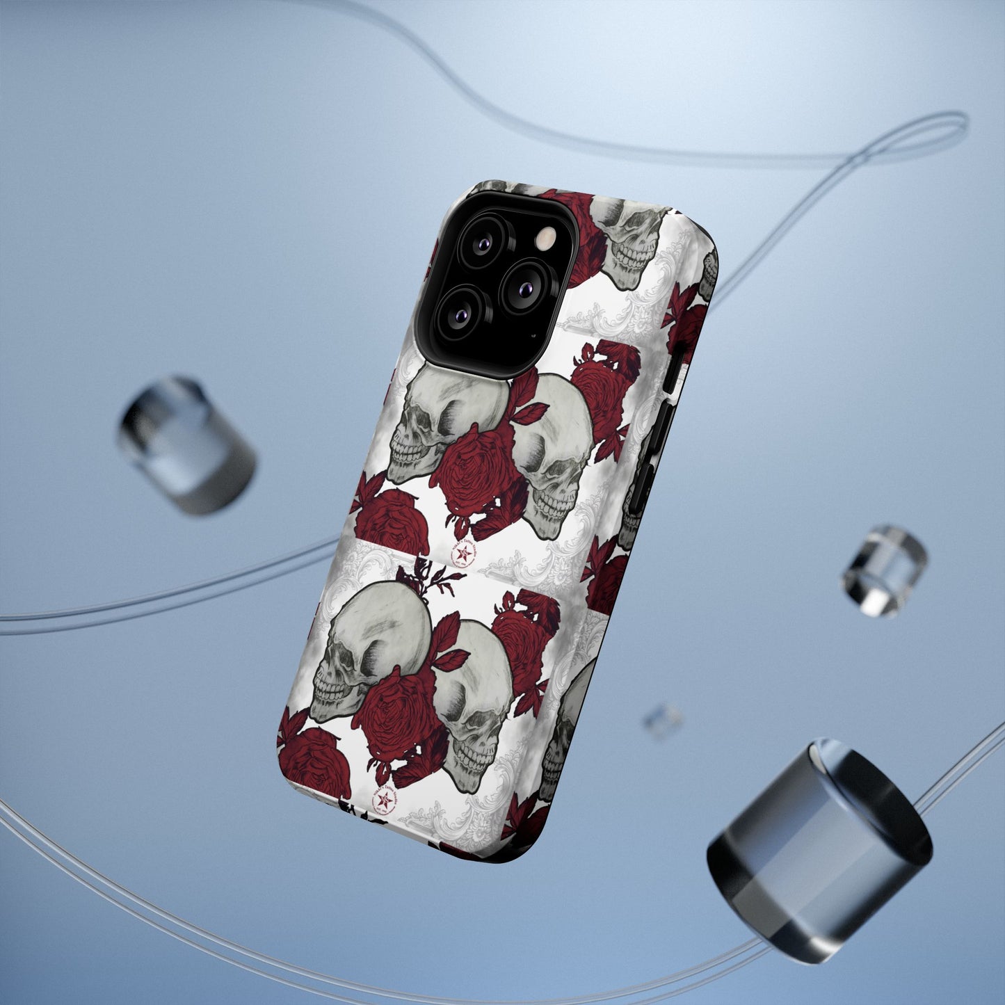 Skulls and Roses by Nikki - iPhone Case
