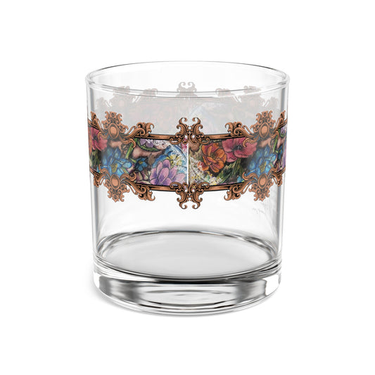 Rocks Glass - Band of Flowers by Nikki