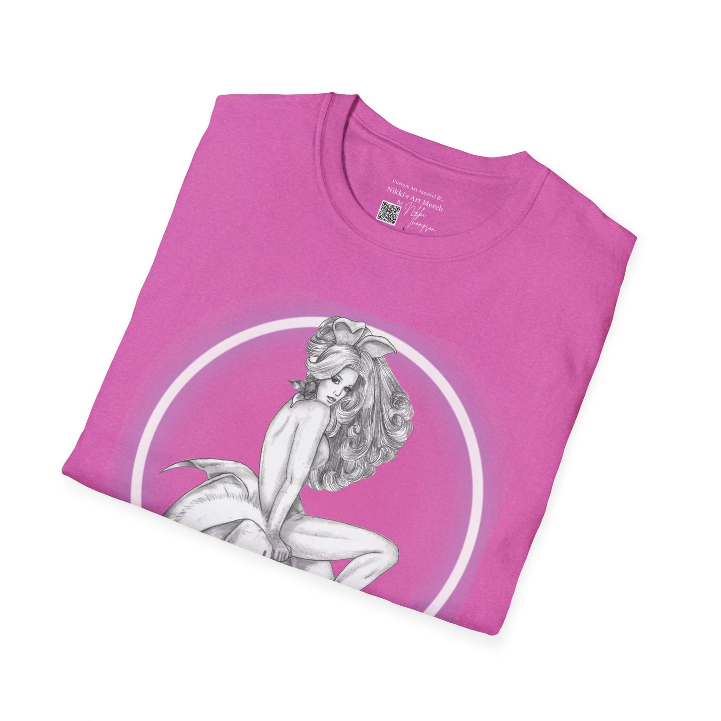 T-Shirt - Pretty Pin Up Bunny by Nikki