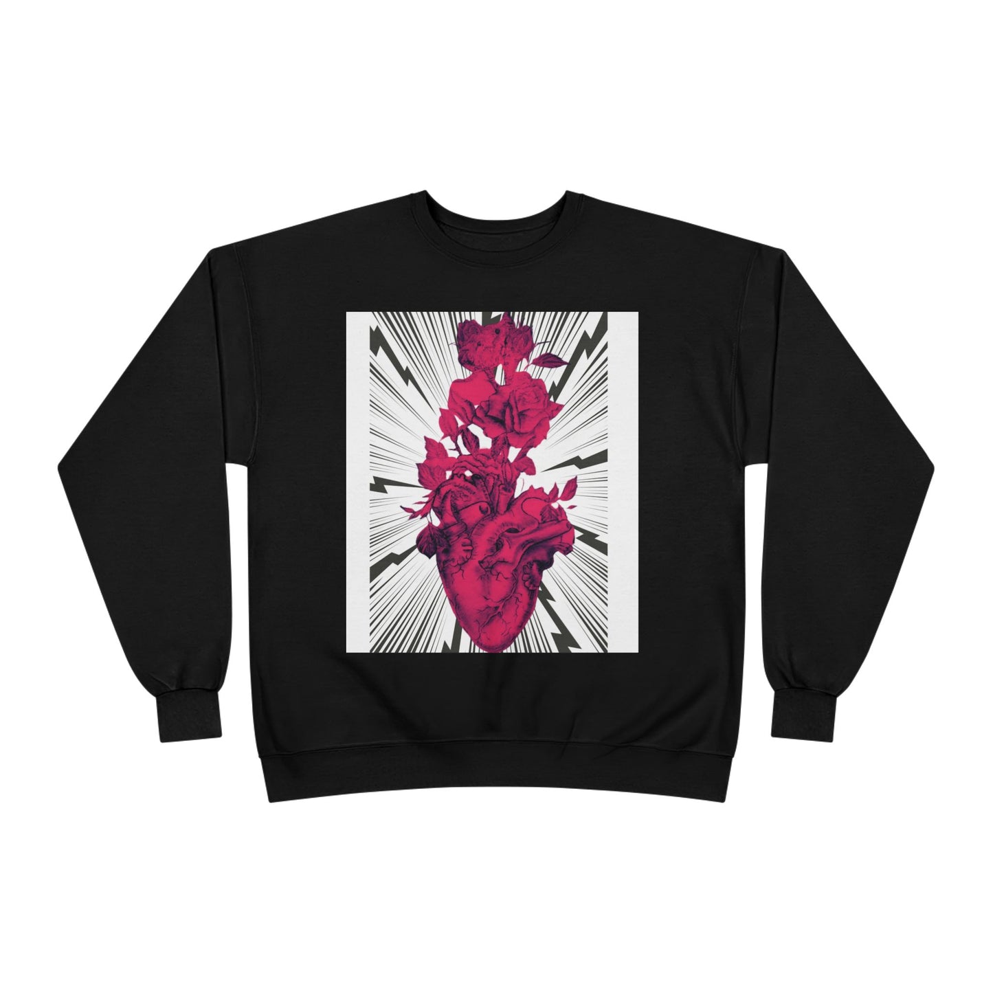 Anatomical Heart Tattoo Artwork by Nikki EcoSmart Sweatshirt