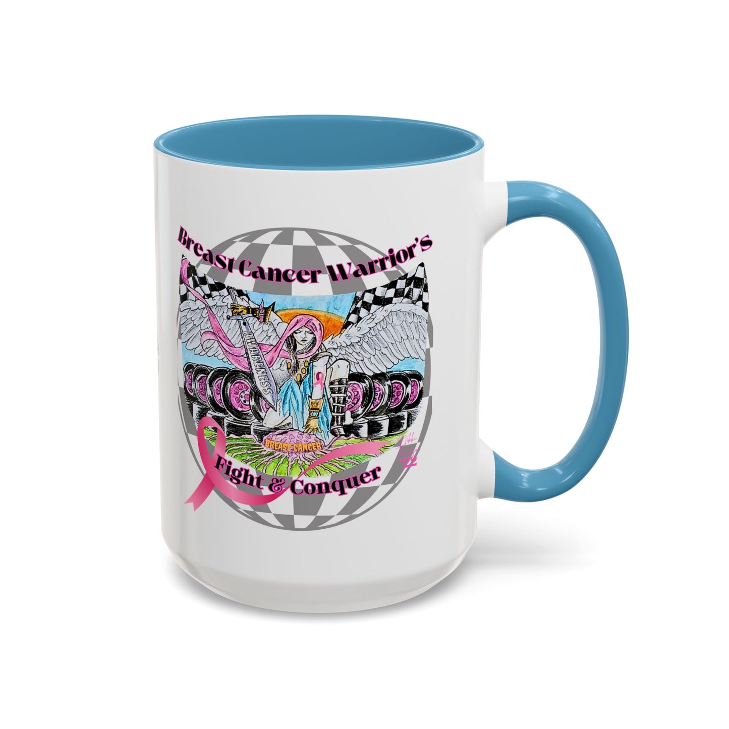 Mug - Breast Cancer Warrior by Nikki