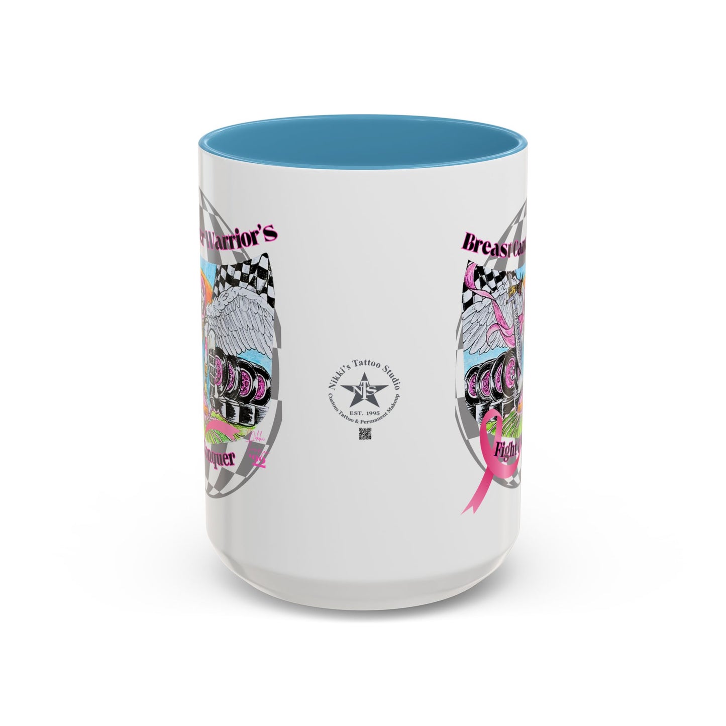 Mug - Breast Cancer Warrior by Nikki