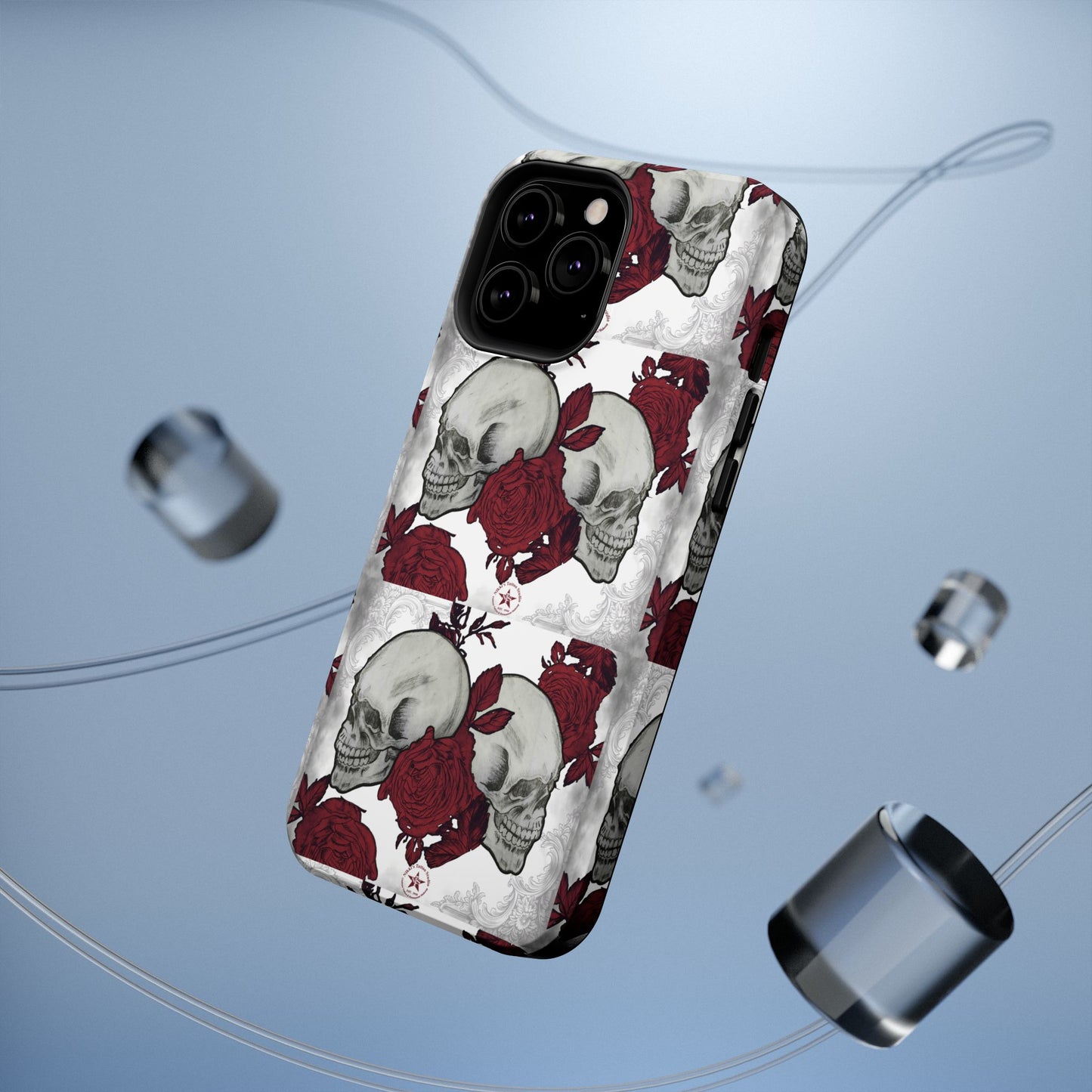 Skulls and Roses by Nikki - iPhone Case