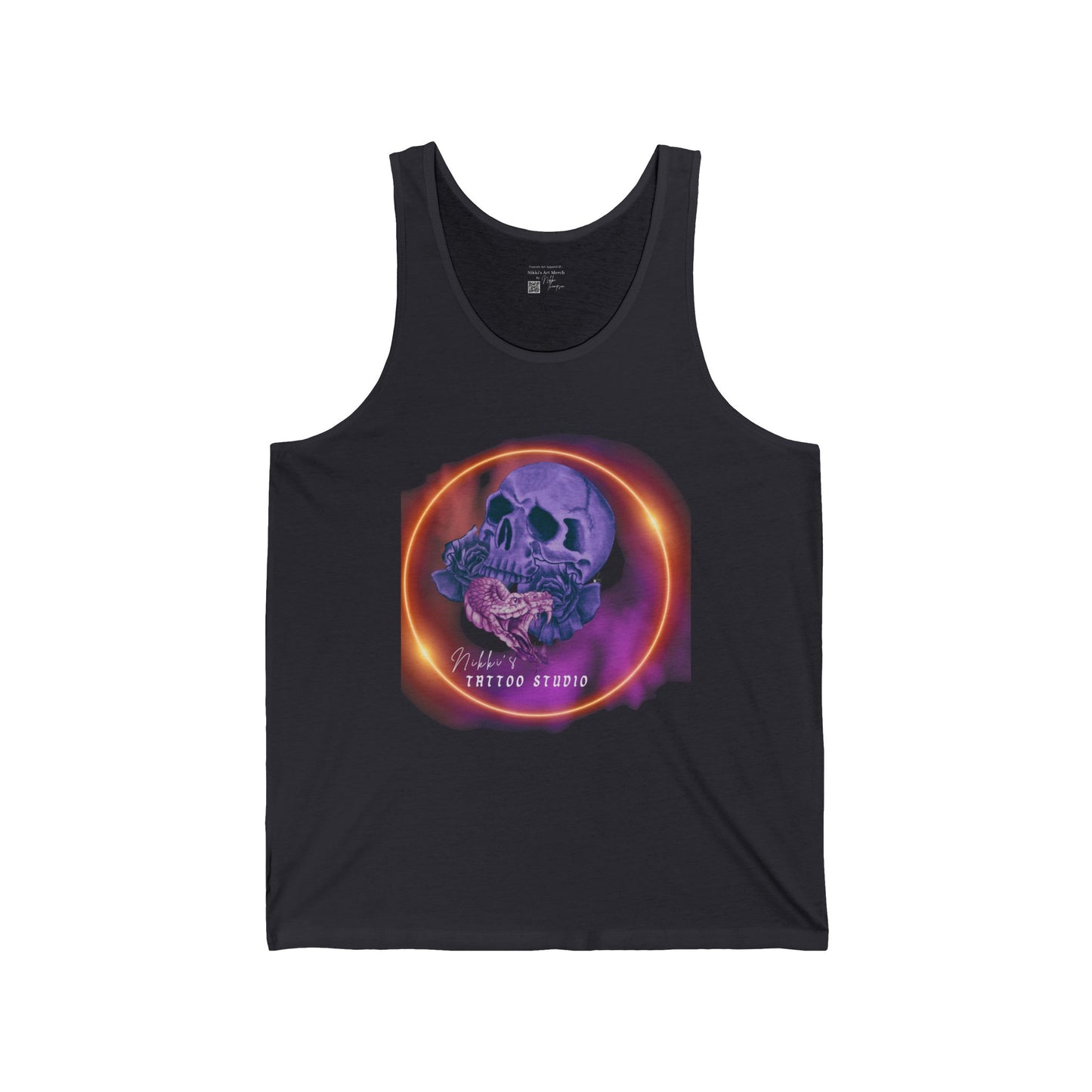 Tank Jersey - Nikki's Tattoo Studio Skull Logo