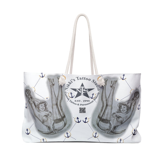 Weekender Bag - Sailor Girl Pin Up art by Nikki