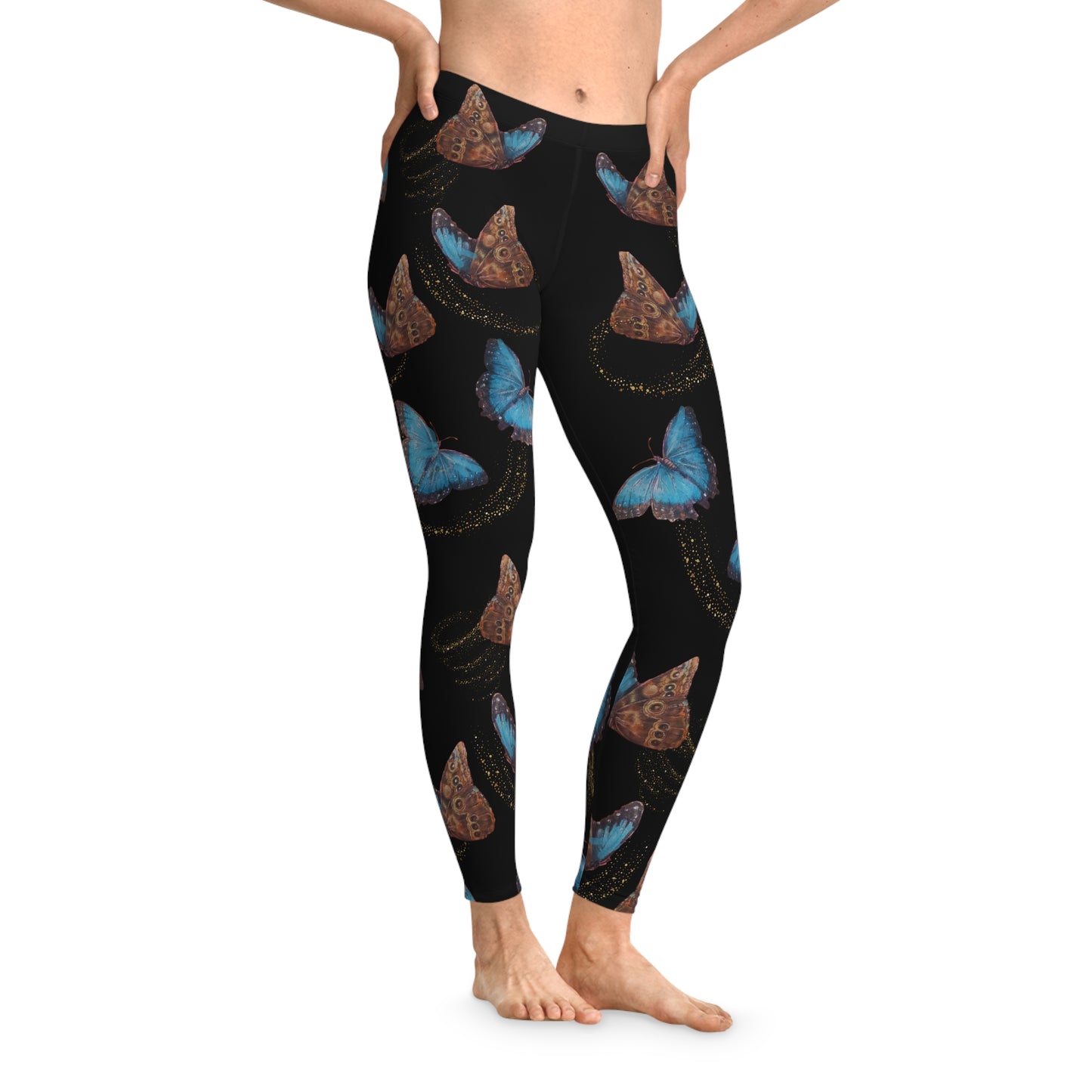 Butterfly Tattoo by Nikki - Stretchy Leggings
