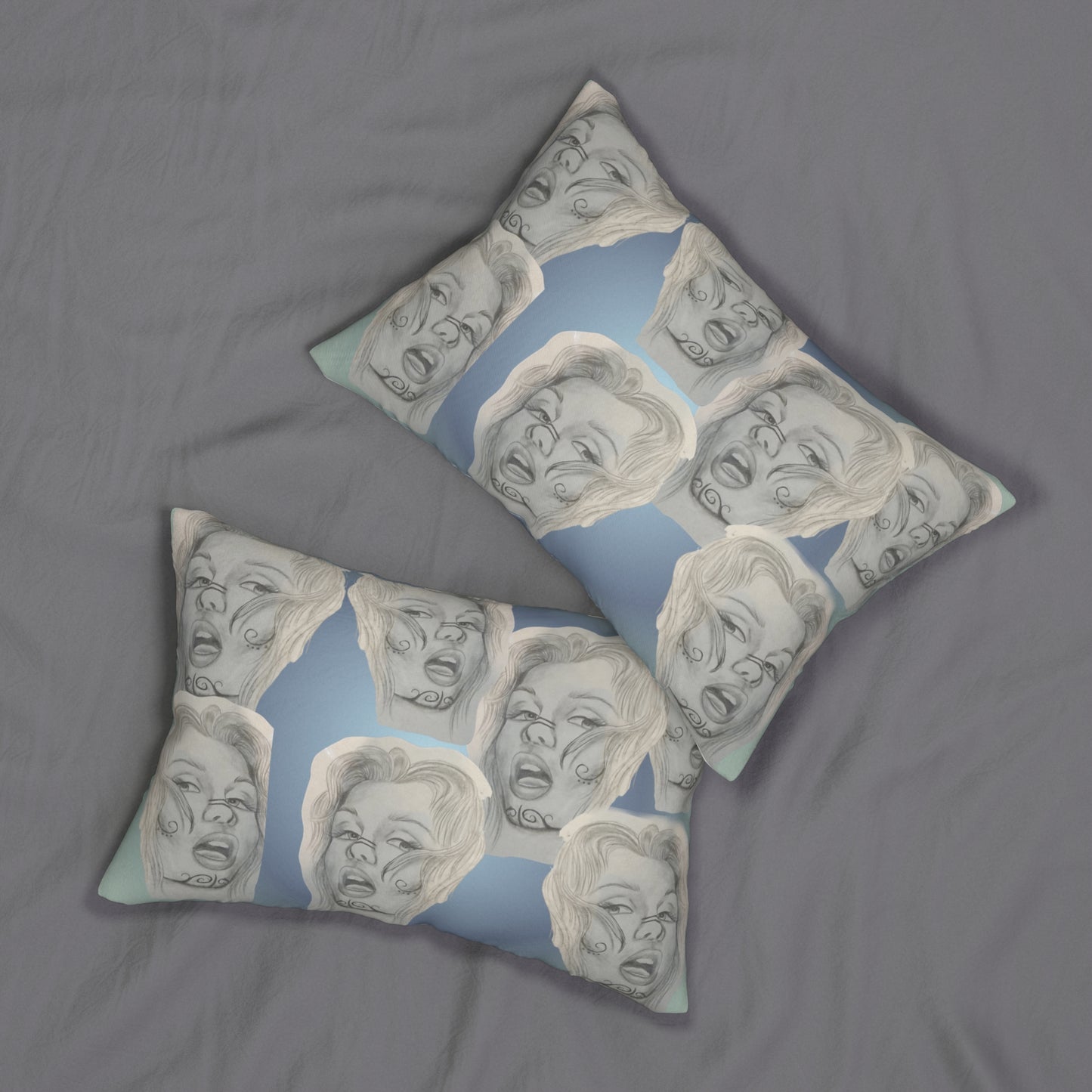 Pillow - Painted Lady Face by Nikki